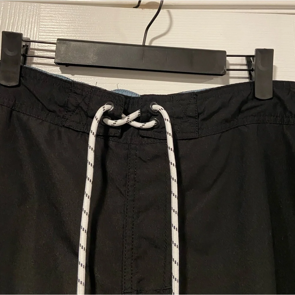 Goodfellow Size XXL Black Elastic Waist Drawstring 8” Inseam Swim Cargo Shorts
